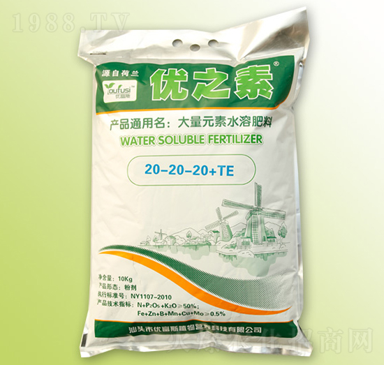 大量元素水溶肥料20-20-20+TE-優(yōu)之素-優(yōu)富斯