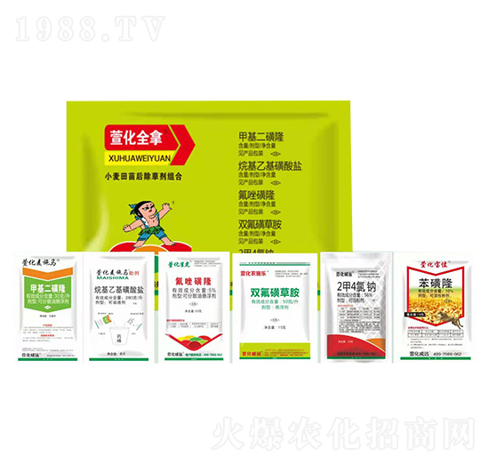 小麥田苗后除草劑組合套餐-萱化全拿-萱化威遠(yuǎn)