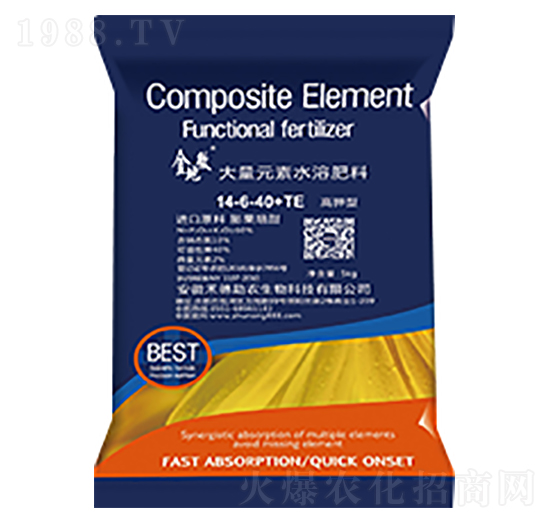 高鉀型大量元素水溶肥14-6-40+TE-金地微-禾德助農