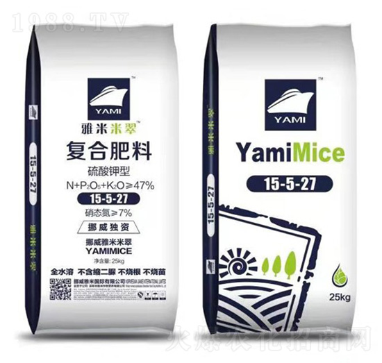 硫酸鉀型復合肥料15-5-27-雅米農(nóng)業(yè)