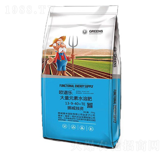 挪威獨(dú)資大量元素水溶肥13-9-40+TE-歐譜樂-雅米農(nóng)業(yè)