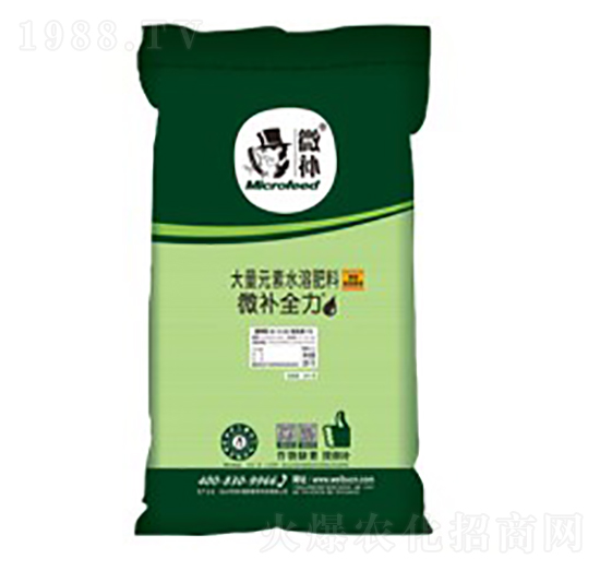 通用配方滴灌用水溶性肥料20-10-20-微補海藻全力-微補植物