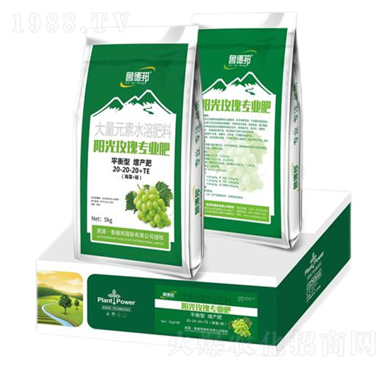 陽(yáng)光玫瑰專(zhuān)用平衡型大量元素水溶肥料20-20-20+TE-魯?shù)掳? style=