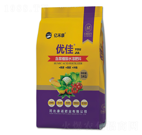 優(yōu)佳含腐植酸水溶肥料-億禾康-康諾肥業(yè)