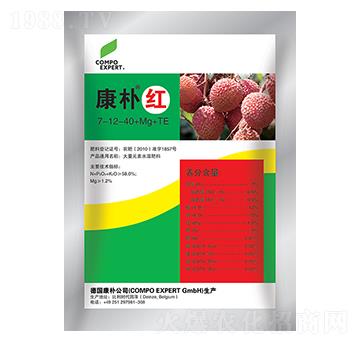 康樸紅大量元素水溶肥料7-12-40+Mg+TE-康樸