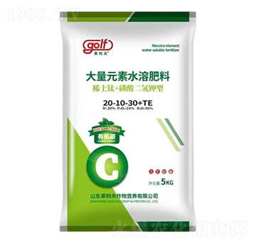 稀土鈦+磷酸二氫鉀型大量元素水溶肥料20-10-30+TE-果利夫